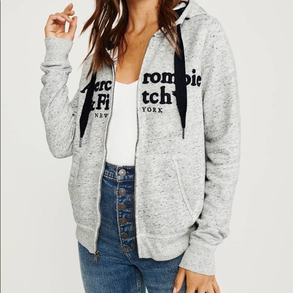 Abercrombie & Fitch Full Logo ZIP Hoodie